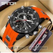 Resim Oldfriend Sanda Erkek Digital Saati Kırmızı 50m Suya Dayanıklı Alarm Kronometre Spor Saati Diğer 