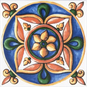 Resim Can Seramik 10*10 cm CÇ-115 Meksika Karosu ( 5'li 1 Paket ) 