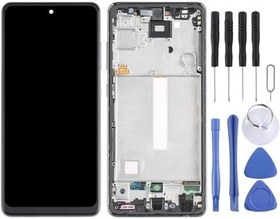 Resim Samsung A52 Uyumlu Lcd Ekran Dokunmatik Full Çıtalı TFT Siyah SM-A525 