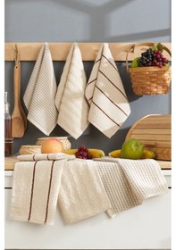 Resim Formeya Sophia 6'lı 30x50 Cm Mutfak Havlusu Seti Bej 