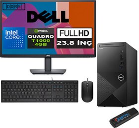 Resim Dell Vostro 3030 mt Intel Core I7 12700 96GB Ddr5 512GB SSD Ubuntu Quadro T1000-4GB Masaüstü Bilgisayar N3030I7T1000U02 + Zetta USB Bellek 