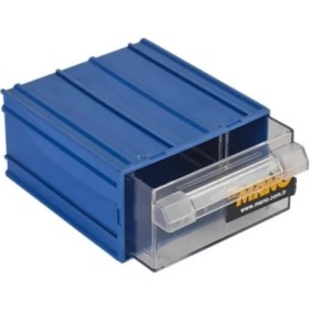 Resim Mavi Plastik Çekmeceli Kutu, Şık ve Kullanışlı Saklama Çözümü 