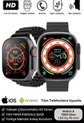 Resim NS Store Watch 8 T800 Ultra Arama Özellikli Tüm Telefonlarla Uyumlu Akıllı Saat Türkçe Menü 