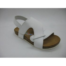 Resim Toddler 256 Anatomik Deri Mantar Taban Çapraz Sandalet 21-25 (422236081) Beyaz 
