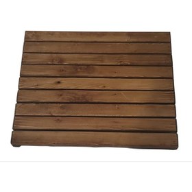 Resim Genel Markalar mobilya ahşap masa altı ayaklık ayak koyma standı kestane rengi 