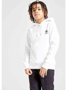 Resim Akrep Burcu Baskılı Unisex Çocuk Kapüşonlu Beyaz Sweatshirt Beyaz 