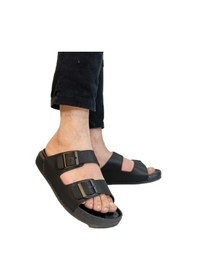 Resim Pierre Cardin 7408 Siyah Çift Tokalı Yumuşak Taban Erkek Terlik Siyah 