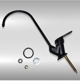 Resim Sumarkt Su Arıtma Cihazı Için Özel Tasarım Lüks Avrupa Ankastre Siyah Renk Fırın Boya Musluk 