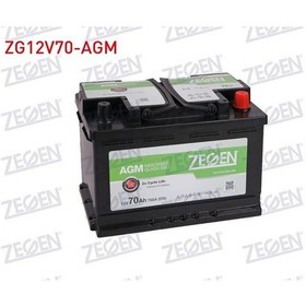 Resim Zegen-zg12v70-agm - Aku Agm Start/stop L3 12v 70 Ah 278x175x19 