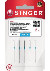Resim Mcg Overlok İğnesi 14 Numara 5'li Blıster 