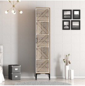 Resim Variant Kumsal 1 Kapılı P Gardrop - Ceviz / Beyaz 