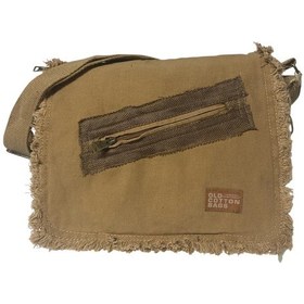 Resim Old Cotton Cargo Vintage Salaş Orta Boy Unisex Günlük Çapraz Postacı Tablet Çantası M 32 Cm X 27 Cm Açık Kahverengi 