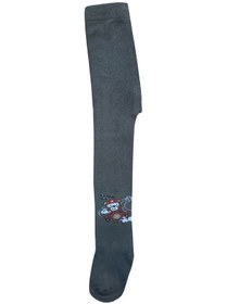 Resim 3Lü Erkek Bebek Çocuk Külotlu Çorap Renkli Desenli Pamuklu 