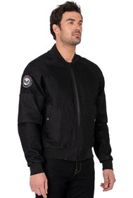 Resim The Biker Jeans NIGHT FLIGHT BOMBER BLACK KORUMALI MONT 