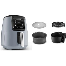 Resim Karaca Air Pro Cook 3 In 1 Xl Ev Yemeği, Közleme, Airfryer Blue Gray 4 Kişilik 
