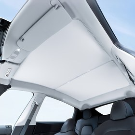 Resim UV Koruma Özellikli ve Depolama Çantası İçeren Katlanabilir Tesla Model Y Güneşlik, Tavan Rafına Uyumlu, 2020-2024 Modelleri ile Uyumludur 