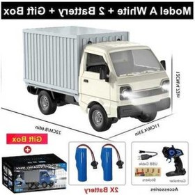 Resim Yezan01 Uzaktan Kumanda Rc Araba Simülasyon Drift Tırmanma Kamyon Led Işık Kargo Yük Model A White 2b Box Beyaz Beyaz 