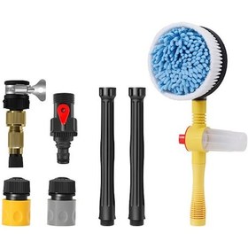 Resim Maiyame 360 Dönen Araç Yıkama Fırçası - Otomatik Köpüklü, Uzatılabilir, Çok Amaçlı Temizlik Seti 