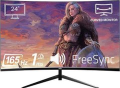 Resim IZOLY Sindar 2456C165 24" 1ms 165Hz AMD Free Sync FHD LED HDMI DP VA Curved Oyuncu Monitör 