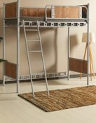 Resim ARGİMO Prizma Genç Çocuk Odası Metal Ranzalı Karyola 90x200 Gri 