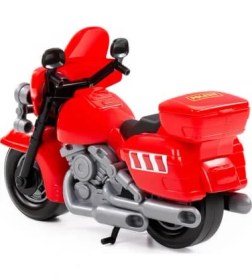 Resim Polesie Oyuncak 8947 Harley Yarış Motosikleti Kırmızı 27 cm 