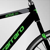 Resim Active 280 V - 28 Jant 21'' 52cm L Kadro Şehir Bisikleti - Mat Siyah / Koyu Gri Yeşil Nocolor-67ec95b6 