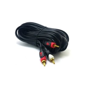 Resim Swat 2Rca 3,5Mm 5 Metre Stereo Kablo Gold 