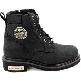 Resim Harley Davidson Jim Black Nubuk Bot Black Siyah 