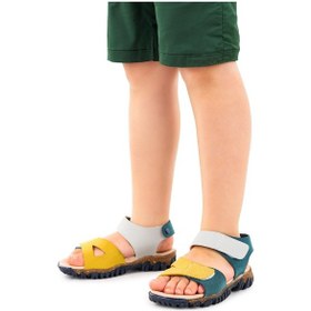 Resim Kiko Kids Erkek Çocuk Sandalet Arz 2362 Petrol - Sarı 