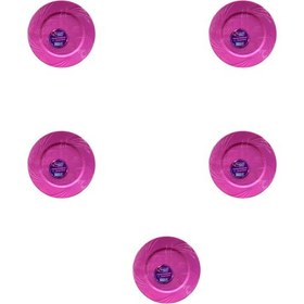 Resim Kullan At Parti Davet Sunum Servis Plastik Sert Mika Tabak - 26 Cm. - Pembe - 6 Adetlik 5 Paket 