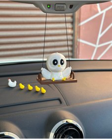 Resim 3dbaydesign Sevimli Sallanan Kuş Dikiz Ayna Süsü 