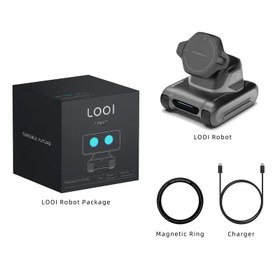 Resim LOOI Robot 01 - ChatGPT Gemini Integrated Biomimetic Behavior System AI with Personality 10W Wireless Phone Charging 