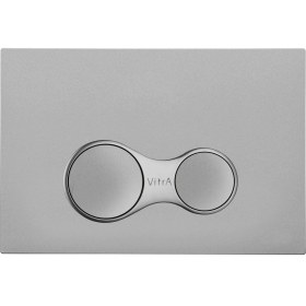 Resim VitrA Sirius 740-0486 Kumanda Paneli, Parmak İzi Bırakmayan Ekstra Hijyenik Kaplama, Mat Krom 