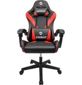 Resim Oyuncu Koltuğu Gamıng 3d Ayarlı Siyah Kırmızı Everest Kl-er10 