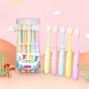 Resim 3-6 Yaş İçin 10 Adet Yumuşak Kıllı Diş Fırçaları - Ultra-Yumuşak Naylon Kıllar, A-Z Harfler & Karakterlerle Renkli Çizgi Film Sapları, Diş Eti için Nazik, Ergonomik Tasarım s & s Ağız Bakımı, Çocukların Ağız Hijyeni, Oyuncaksı Fırçalar, Şeffaf Saklama Kutusu 