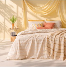 Resim Soft Punto Çift Kişilik Yatak Örtüsü - Renkli - 220x240 Cm 