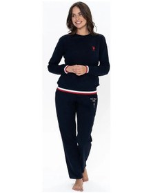 Resim U.S. Polo Assn. U.s Polo Assn. 20110 Kadın Uzun Kollu Bisiklet Yaka Rahat Ev Giyim-lacivert Lacivert 