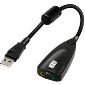 Resim AoGo Kablolu USB 5hV2 Sound Harici Ses kartı 