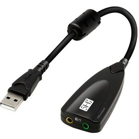 Resim AoGo Kablolu USB 5hV2 Sound Harici Ses kartı 