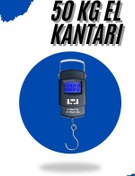 Resim Clevora El Kantarı Dijital El Terazisi 50 Kg Kapasiteli LCD Ekranlı 