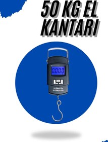 Resim Clevora El Kantarı Dijital El Terazisi 50 Kg Kapasiteli LCD Ekranlı 