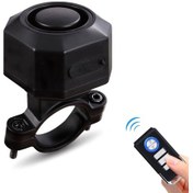 Resim Bisiklet Titreşim Alarmı Motosiklet Alarmı Elektrikli Araç Uzaktan Titreşim Alarmı Siyah 