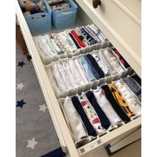 Resim 8 Bölmeli Dolap Ve Çekmece Içi Düzenleyici Akordiyon Organizer L-00517 (6 Adet) 