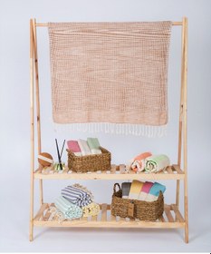 Resim Kyver Sihirli Waffle Desenli %100 Pamuk Peştamal 90x190 Cm Tüt... 