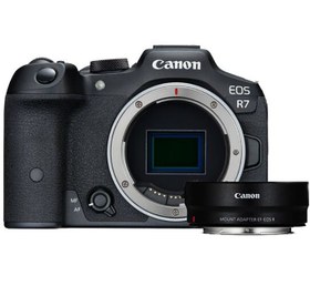 Resim Canon EOS R7 Body + EF-EOS R Adaptör 