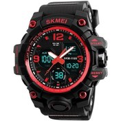 Resim Rogfer Skmeı 1155b Çok Fonksiyonlu Erkekler Doğa Sporları Gece Parlaklığı Su Geçirmez Büyük Kadran Bilek Saati Kırmızı Çok Renkli Çok Renkli 