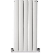 Resim 900 x 395mm Lilac Yüksek Isı Kapasiteli Dekoratif Dikey Beyaz Alüminyum Radyatör 