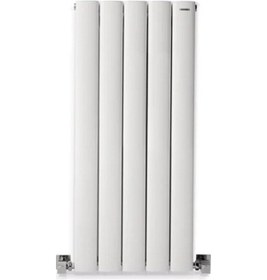 Resim 900 x 395mm Lilac Yüksek Isı Kapasiteli Dekoratif Dikey Beyaz Alüminyum Radyatör 