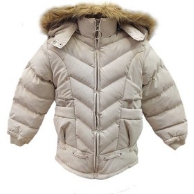 Resim Life For Moda Kız Çocuk İçi Peluş Astarlı Çıkarılabilir Kapüşonlu Su Geçirmez Mont Kaban 3020 KREM 