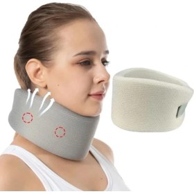 Resim Mena Rise Rotantix Medikal Sünger Boyunluk,boyun Fıtığı Boyun Destek Boyun Düzleşmesi Korse (Small) 